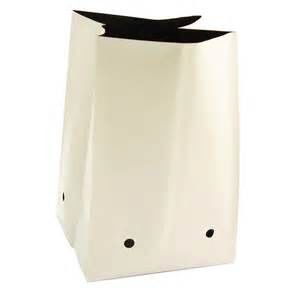 3gal 5gal 4mil  UV resistant  gardening horticultural seedling nursery white poly grow bags